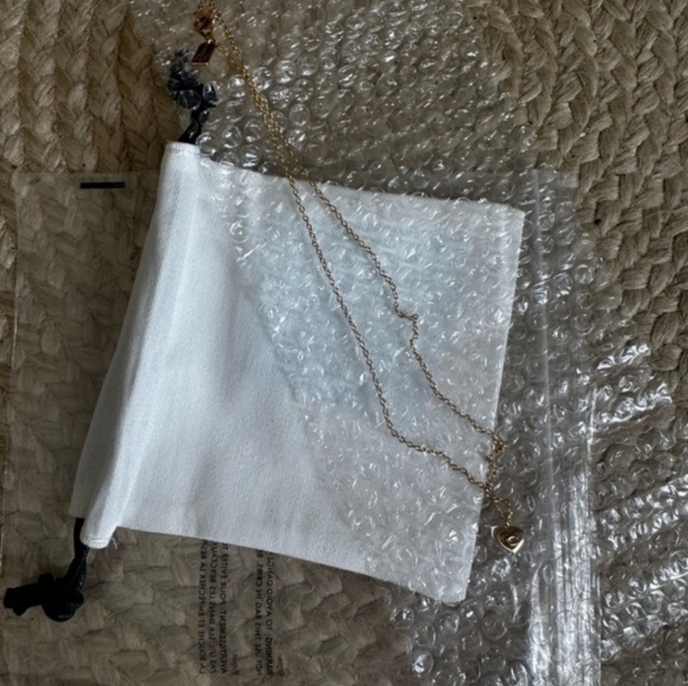 Coach Gold Heart "C" Pendant Necklace - Picture 5 of 5
